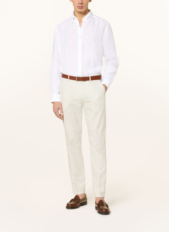 BOSS Leinenhemd LIAM Regular Fit WEISS