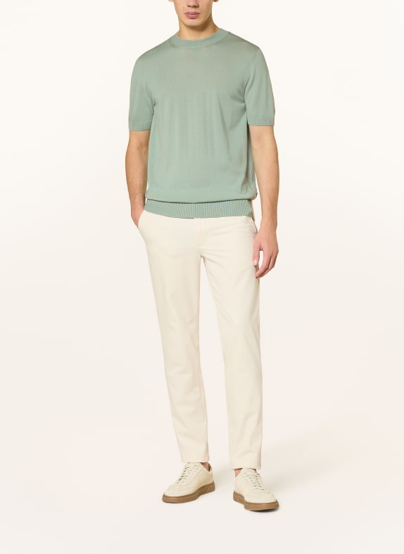 BOSS Tricou tricotat UMAURO VERDE DESCHIS