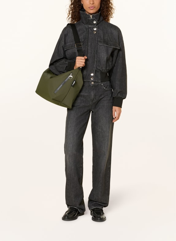 LONGCHAMP Skuldertaske LE PLIAGE ENERGY MØRKEGRØN / SØLV / SORT