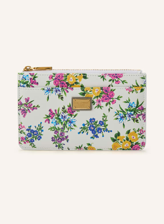 DOLCE & GABBANA card case WHITE / PINK / GREEN