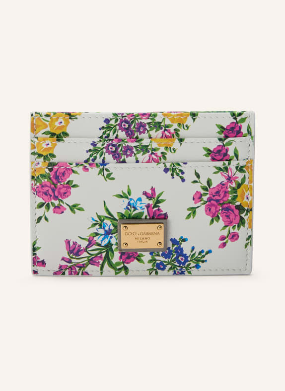 DOLCE & GABBANA Kartenetui WEISS / PINK / GRÜN