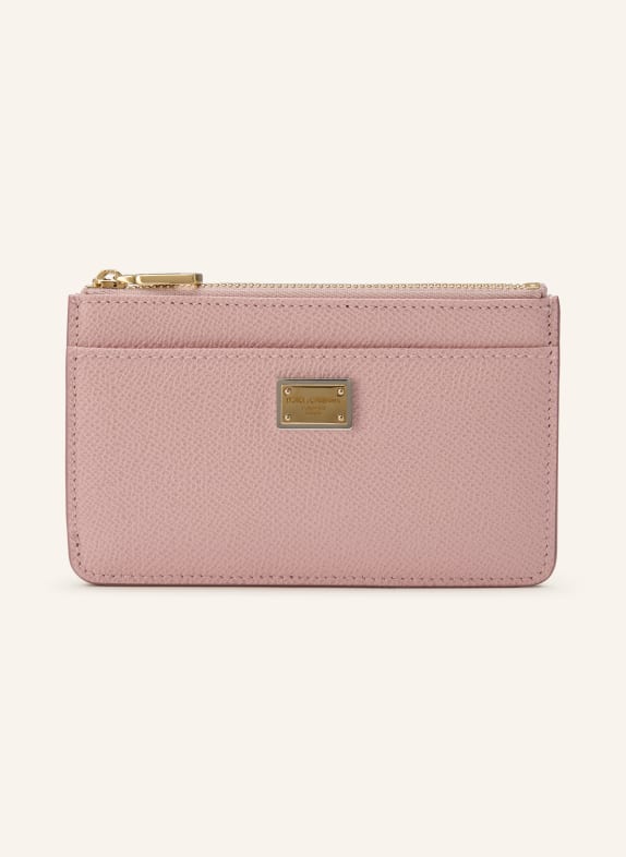 DOLCE & GABBANA Kartenetui ROSÉ / GOLD