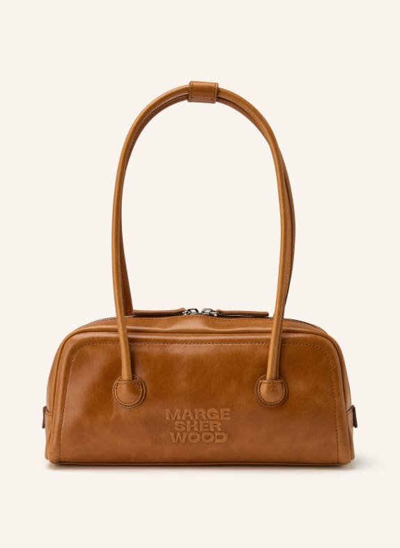 MARGE SHERWOOD SOFT BOSTON shoulder bag COGNAC