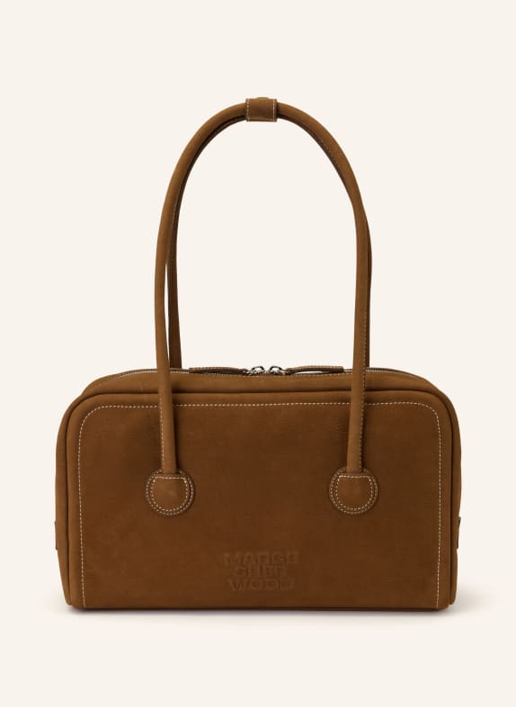 MARGE SHERWOOD Schultertasche SOFT BOSTON BRAUN