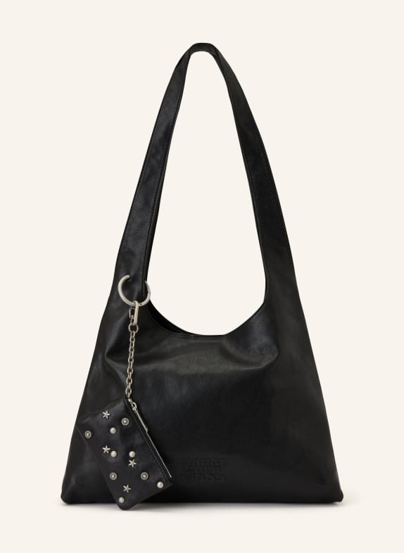 MARGE SHERWOOD Taška přes rameno LARGE ČERNÁ / STŘÍBRNÁ