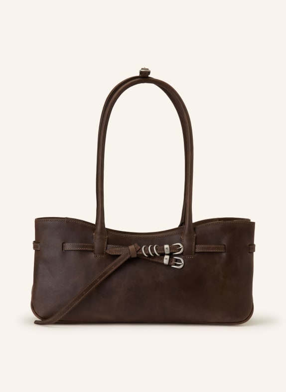 MARGE SHERWOOD Schultertasche GRANDMA USED DUNKELBRAUN