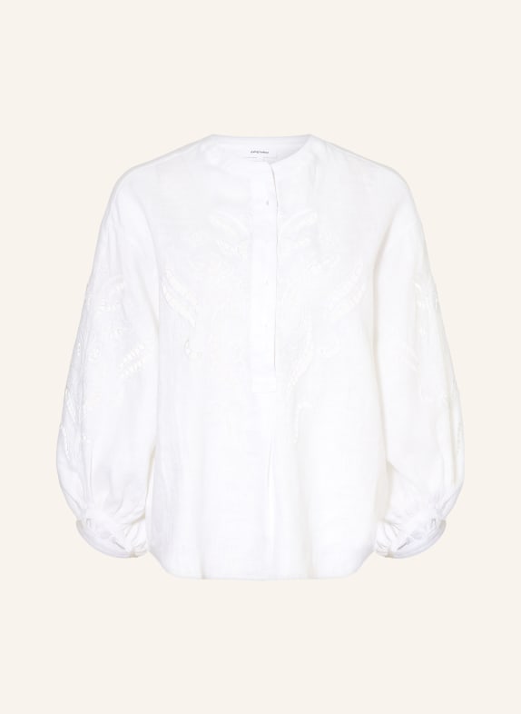 darling harbour Blusenshirt mit Lochspitze WHITE