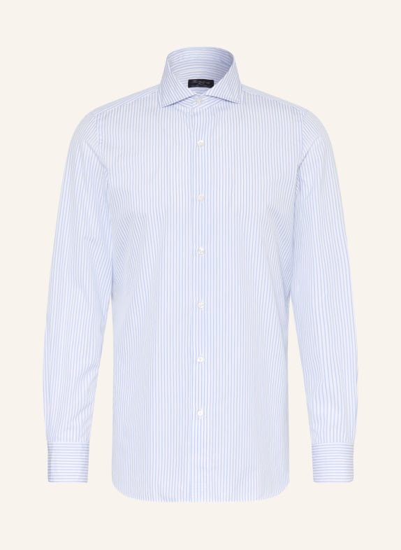 FINAMORE 1925 Hemd NAPOLI EDUARDO Regular Fit WEISS / BLAU