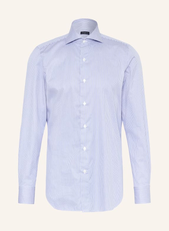 FINAMORE 1925 Hemd NAPOLI EDUARDO Regular Fit WEISS / DUNKELBLAU