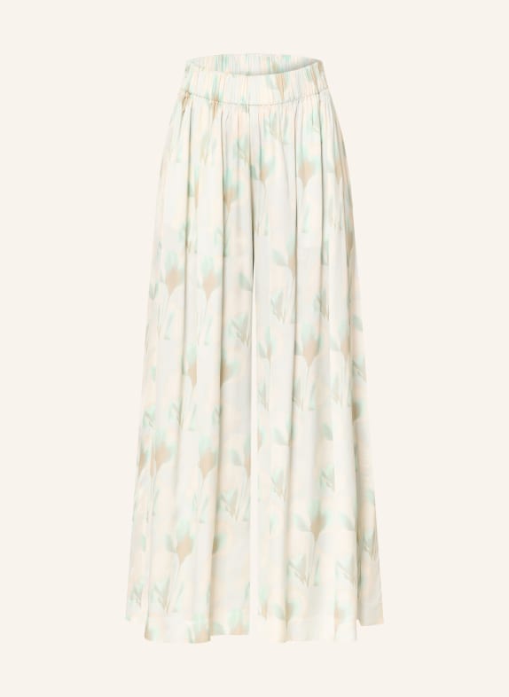 BOSS Marlenehose TALINI MINT / CREME / HELLBLAU