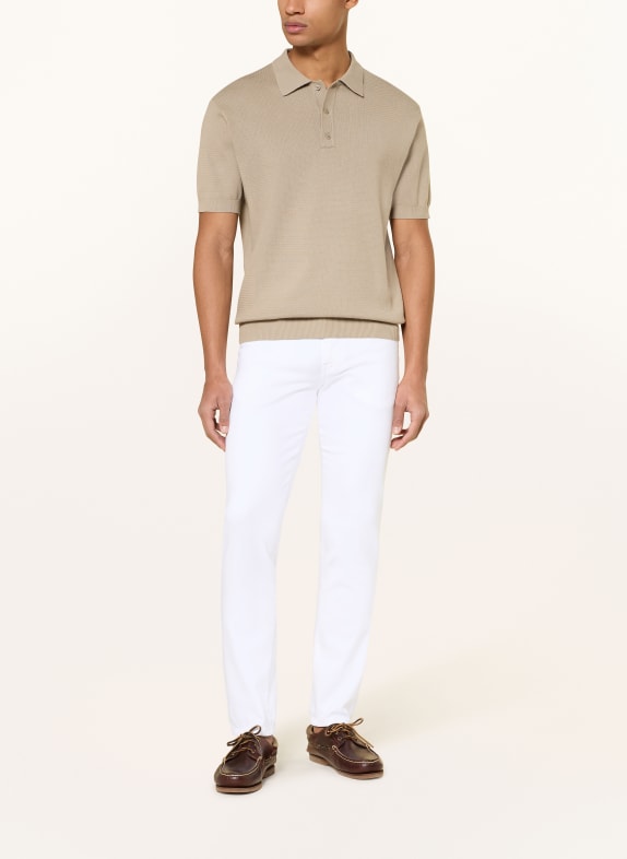 PAUL Tricou polo din tricot KAKI