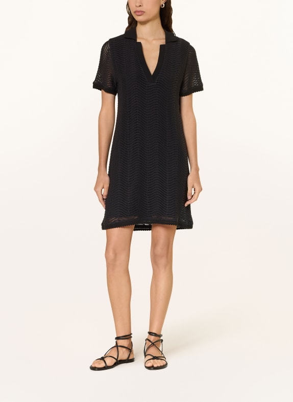 BOSS Sukienka szydełkowa ELOA CZARNY
