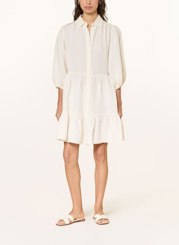 BOSS Košilové šaty DISENNA s 3/4 rukávy a lnem REŽNÁ