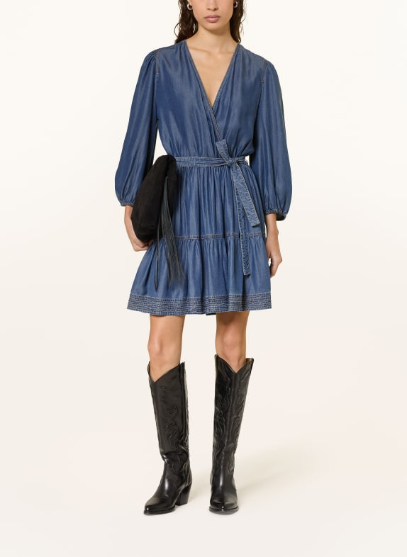 BOSS Šaty DARDY v džínovém vzhledu MODRÁ