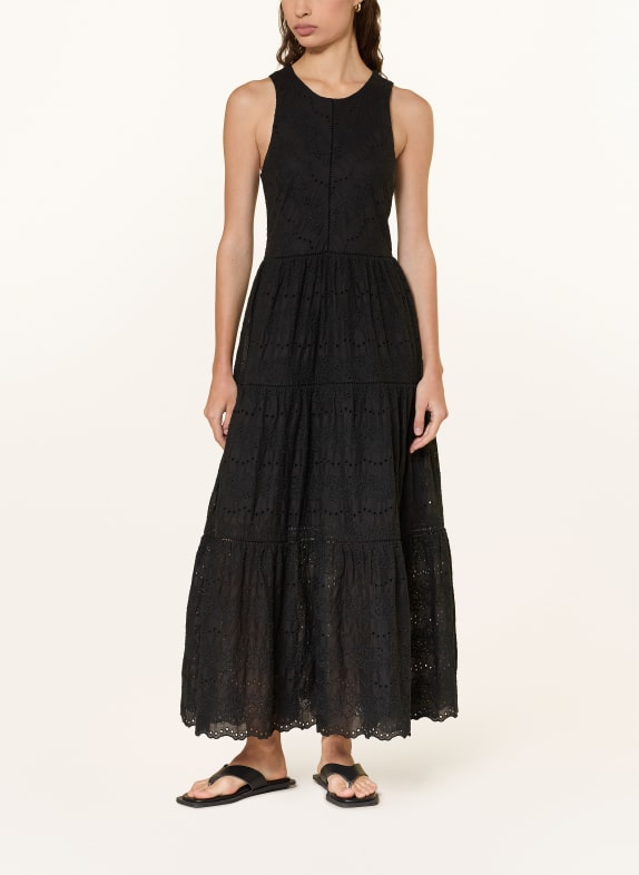 BOSS Kleid DENVIA aus Lochspitze SCHWARZ