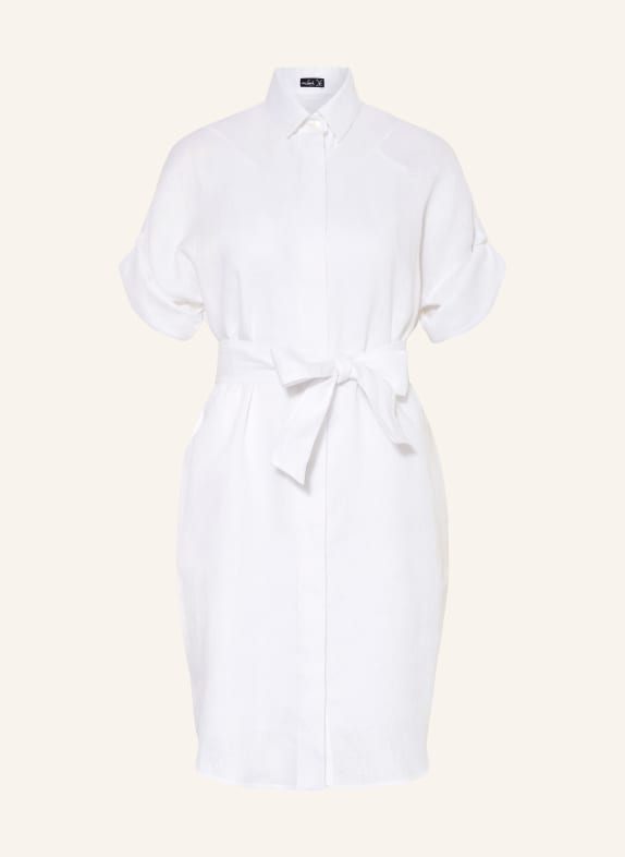 van Laack Lněné šaty VL-KAILYN-BRLV BÍLÁ