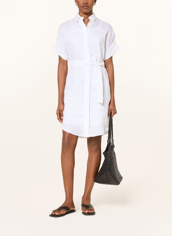 van Laack Hemdblusenkleid VL-KAILYN-BRLV aus Leinen WEISS