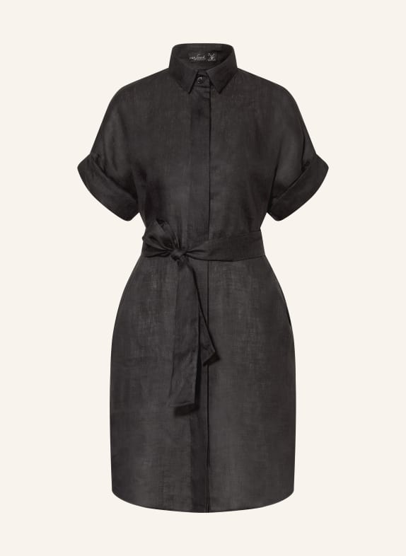 van Laack Hemdblusenkleid VL-KAILYN-BRLV aus Leinen SCHWARZ