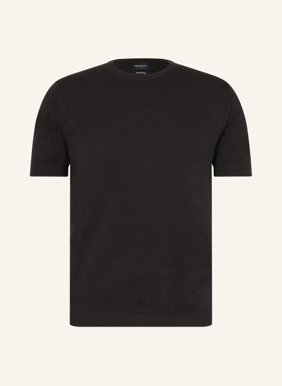 STROKESMAN'S Strickshirt SCHWARZ