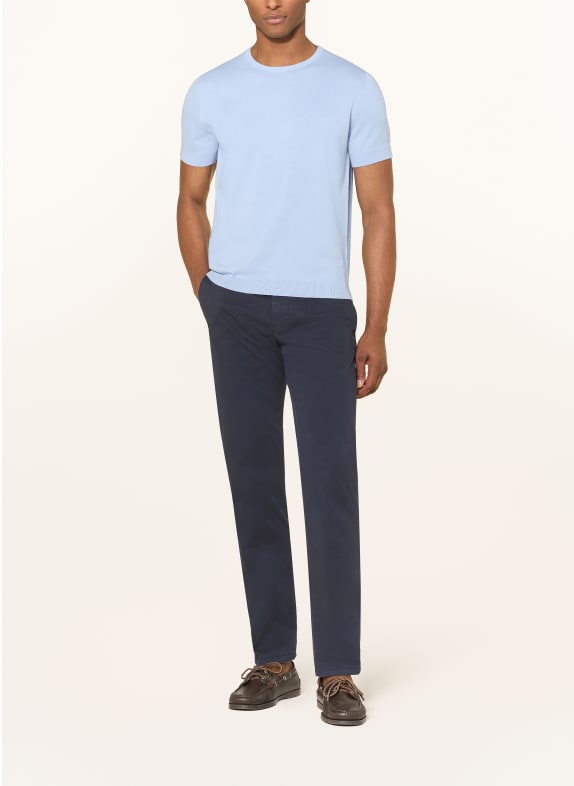 STROKESMAN'S Tricou din tricot ALBASTRU DESCHIS