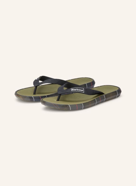 Barbour Teenscheider OAKDALE KAKI / ZWART