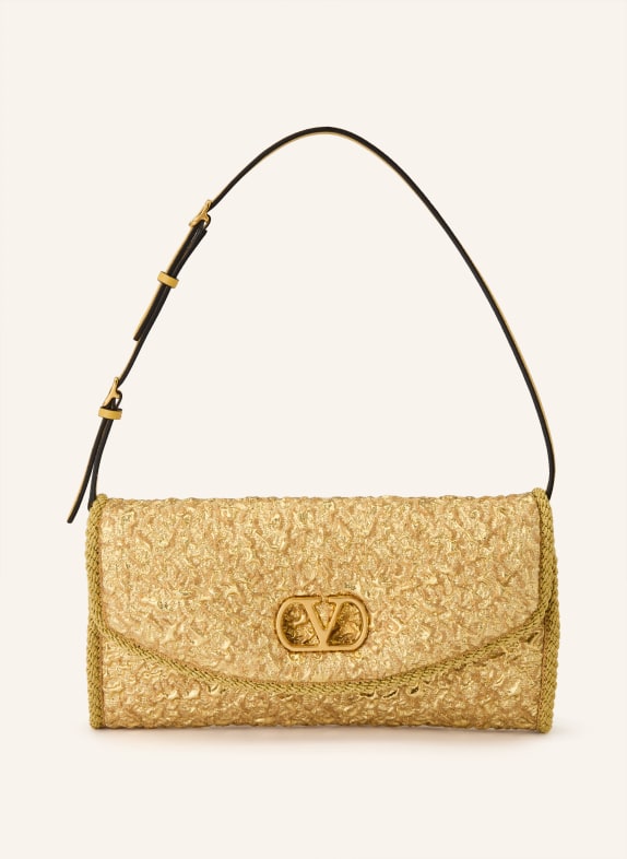 VALENTINO GARAVANI Clutch CLOQUE GOLD