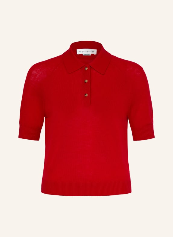 VICTORIA BECKHAM Strick-Poloshirt ROT