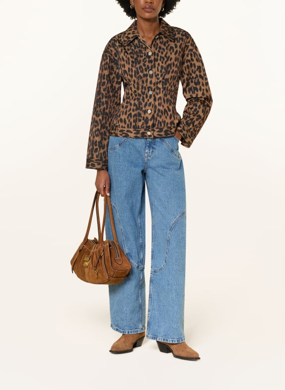 MARC JACOBS Schultertasche CRISTINA COGNAC / GOLD