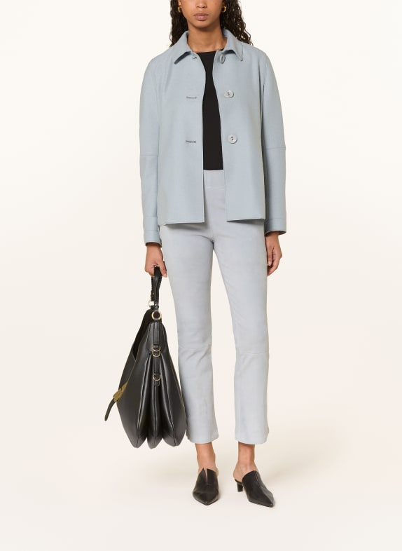ARMA leather pants LIGHT BLUE