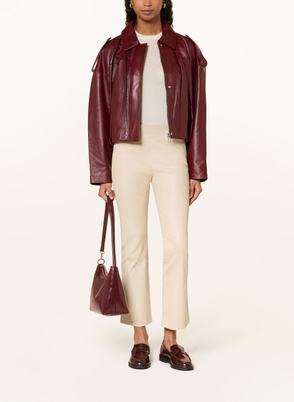 ARMA leren broek ECRU