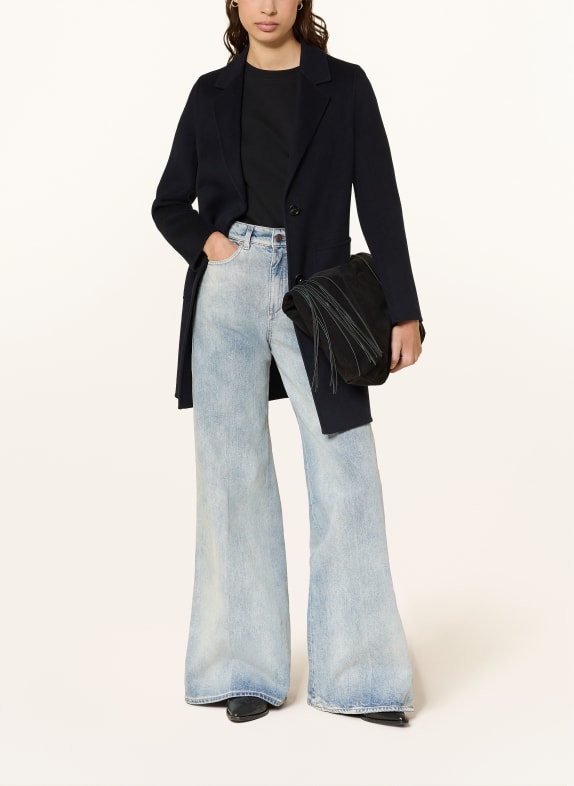 ARMA vlněný kabát TMAVĚ MODRÁ