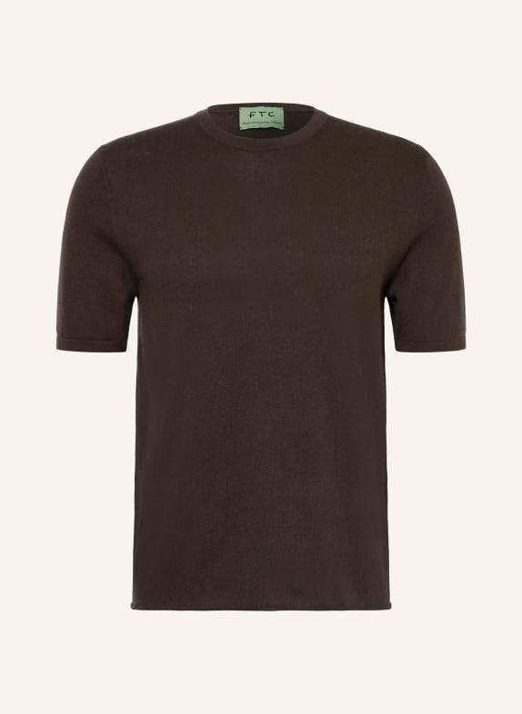 FTC CASHMERE Strickshirt DUNKELBRAUN