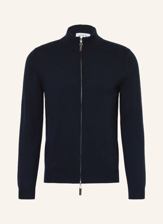 FTC CASHMERE Strickjacke aus Cashmere DUNKELBLAU
