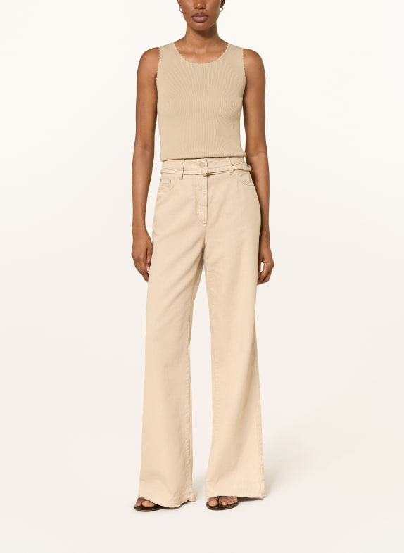 LUISA CERANO Strikketop BEIGE