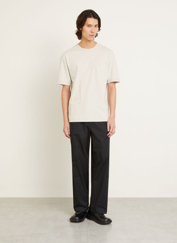 LEMAIRE T-shirt met linnen BEIGE