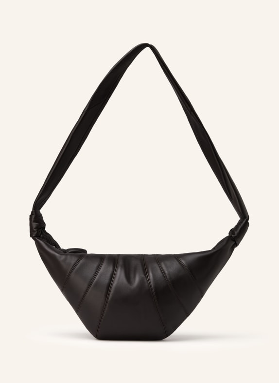 LEMAIRE Umhängetasche CROISSANT MEDIUM DUNKELBRAUN / SILBER