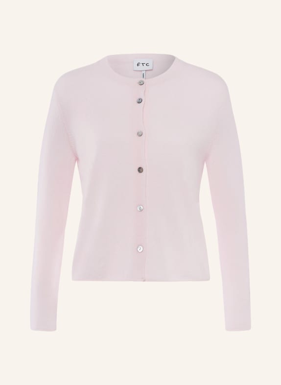 FTC CASHMERE Strickjacke aus Cashmere HELLROSA