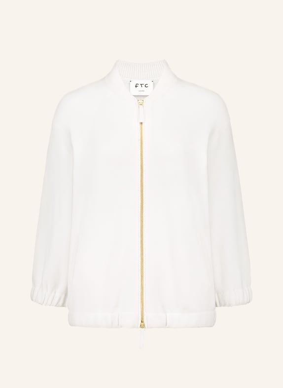 FTC CASHMERE Strickjacke aus Cashmere WEISS
