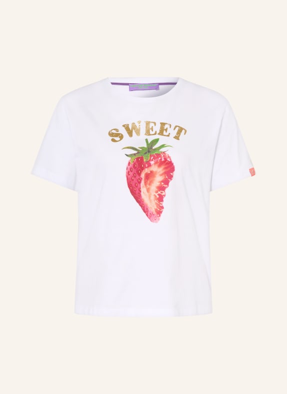 FRIEDA & FREDDIES T-shirt WHITE / GOLD / RED