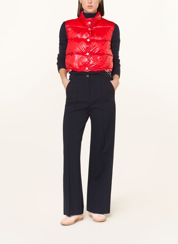 FRIEDA & FREDDIES Krátká prošívaná vesta MADDY, oboustranná ČERVENÁ