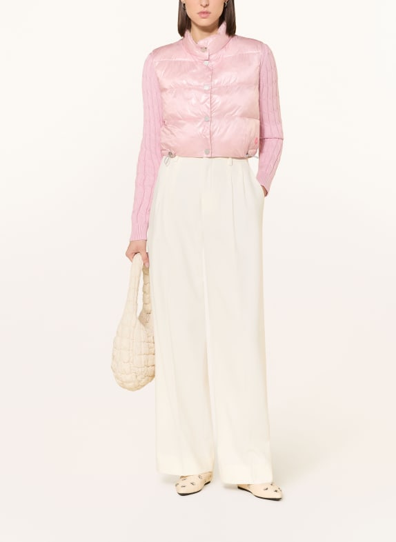 FRIEDA & FREDDIES Krátká prošívaná vesta MADDY, oboustranná RŮŽOVÁ