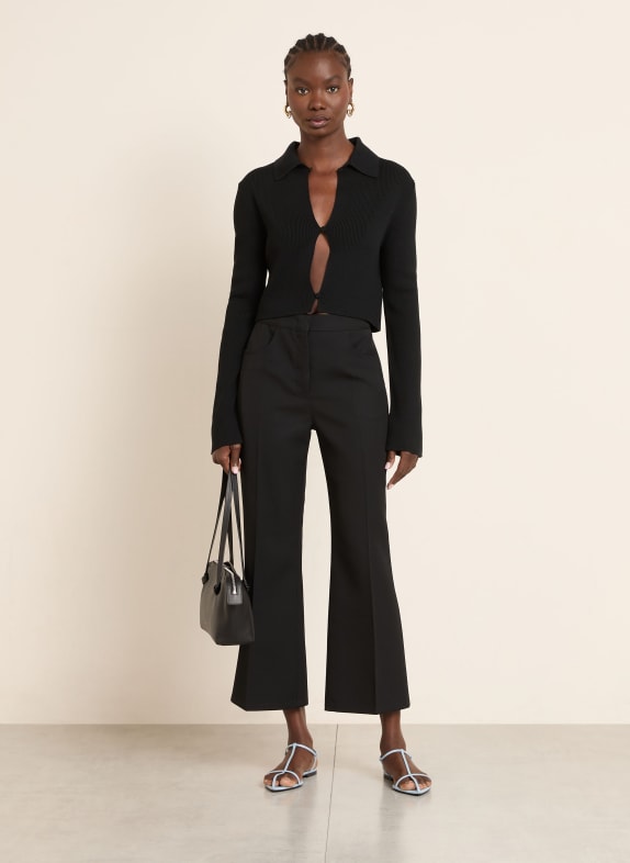 JIL SANDER Culotte ČERNÁ