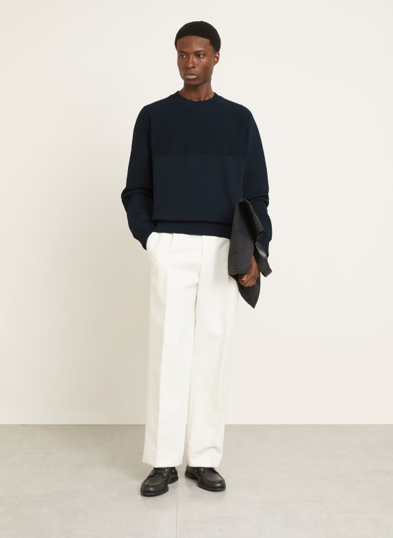 JIL SANDER sweatshirt DONKERBLAUW
