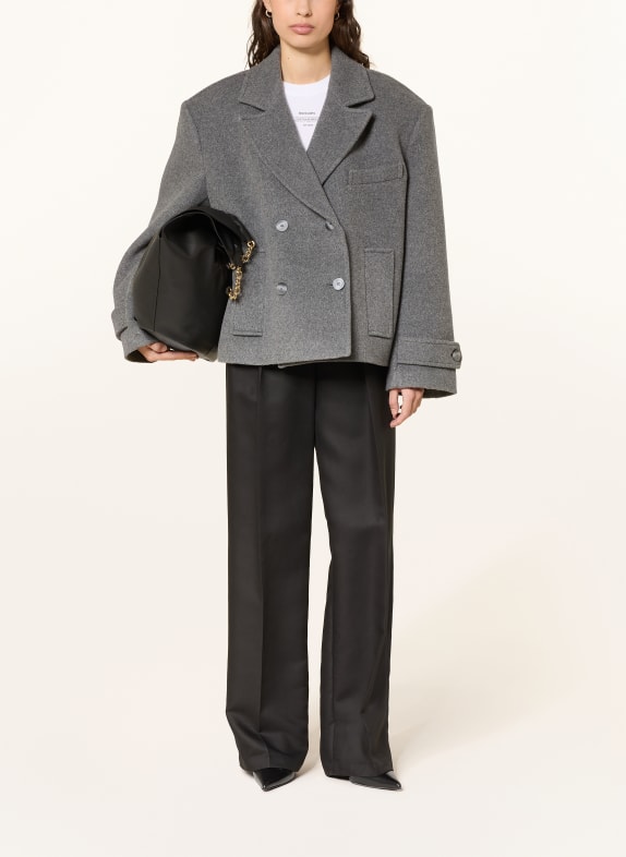 black palms Kabát JAMYNA TMAVĚ ŠEDÁ