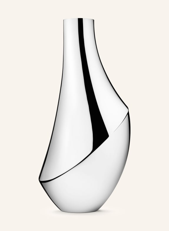 GEORG JENSEN Vase FLORA LARGE SILBER