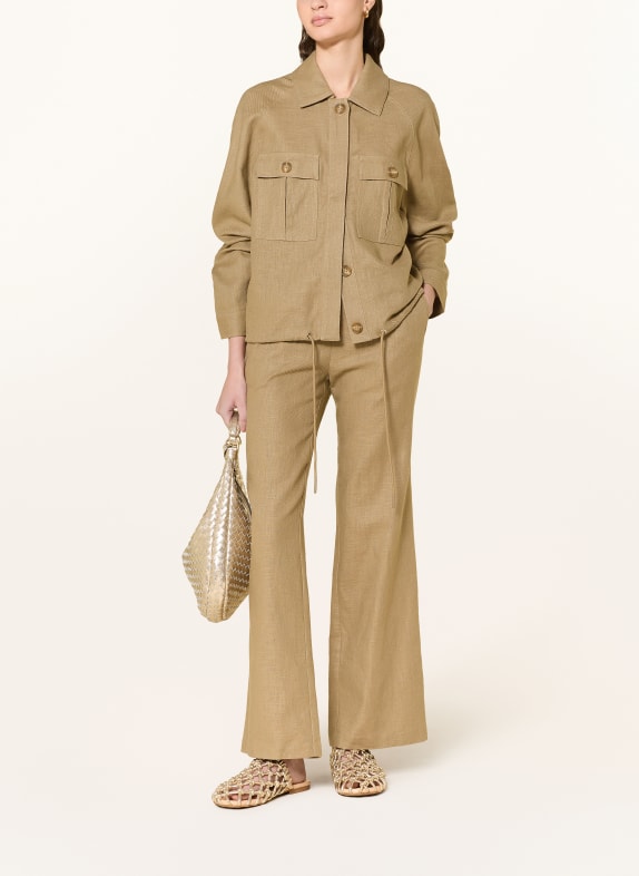 MOS MOSH Marlene-broeken LIE BEIGE