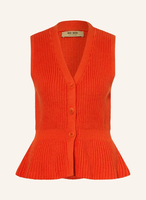 MOS MOSH Knitted vest MMHERBI NEON RED