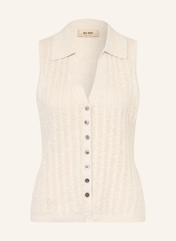 MOS MOSH Knitted vest MMRINJA CREAM