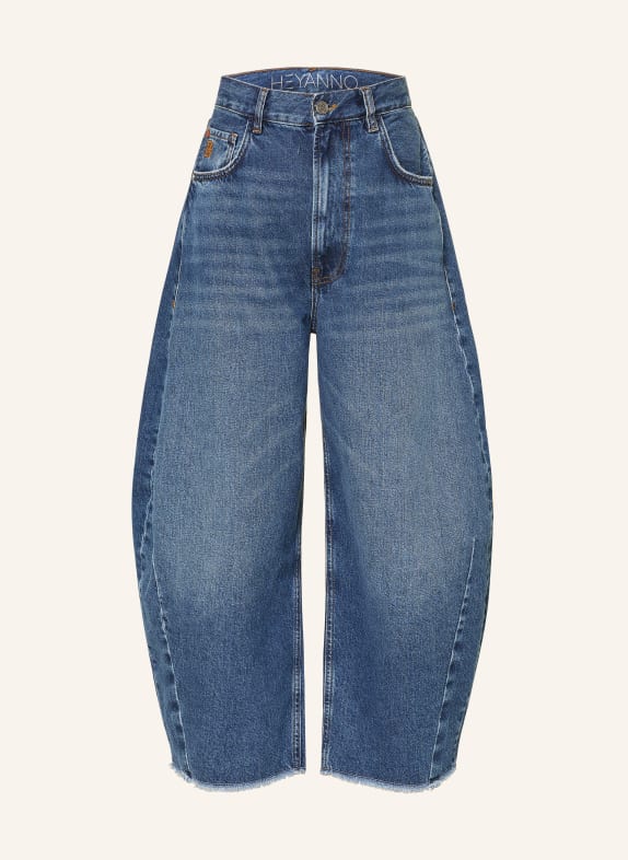 HEYANNO Džíny Barrel MMHTROOPER 105 Medium Washed Blue