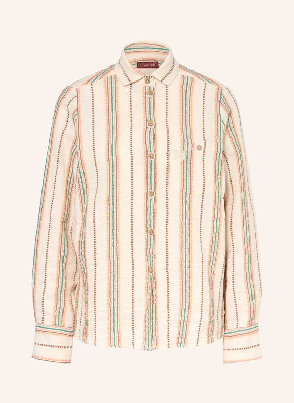 HEYANNO Košile MMHGROW TMAVĚ ŽLUTÁ / TMAVĚ ORANŽOVÁ / ZELENÁ